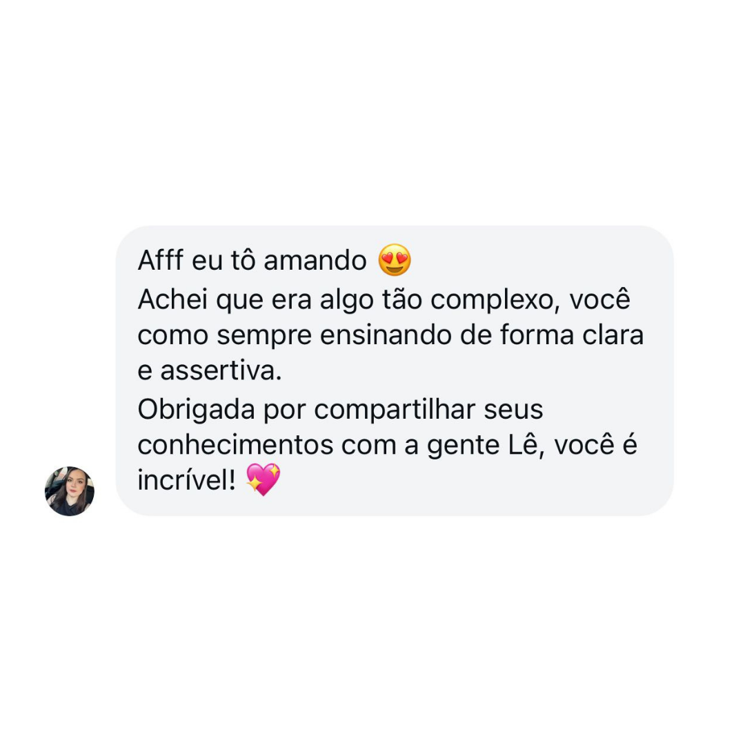 Depoimento aluna