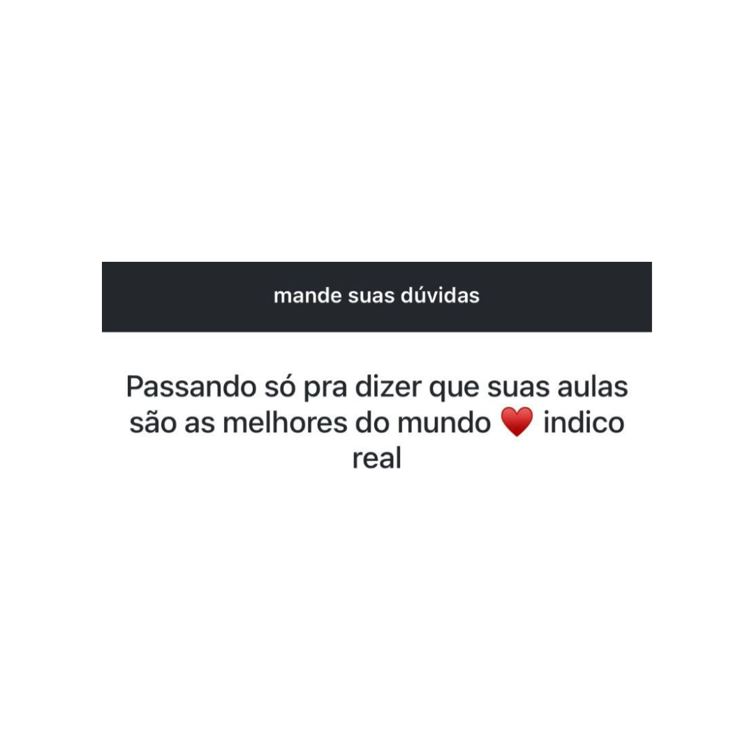 Depoimento aluna