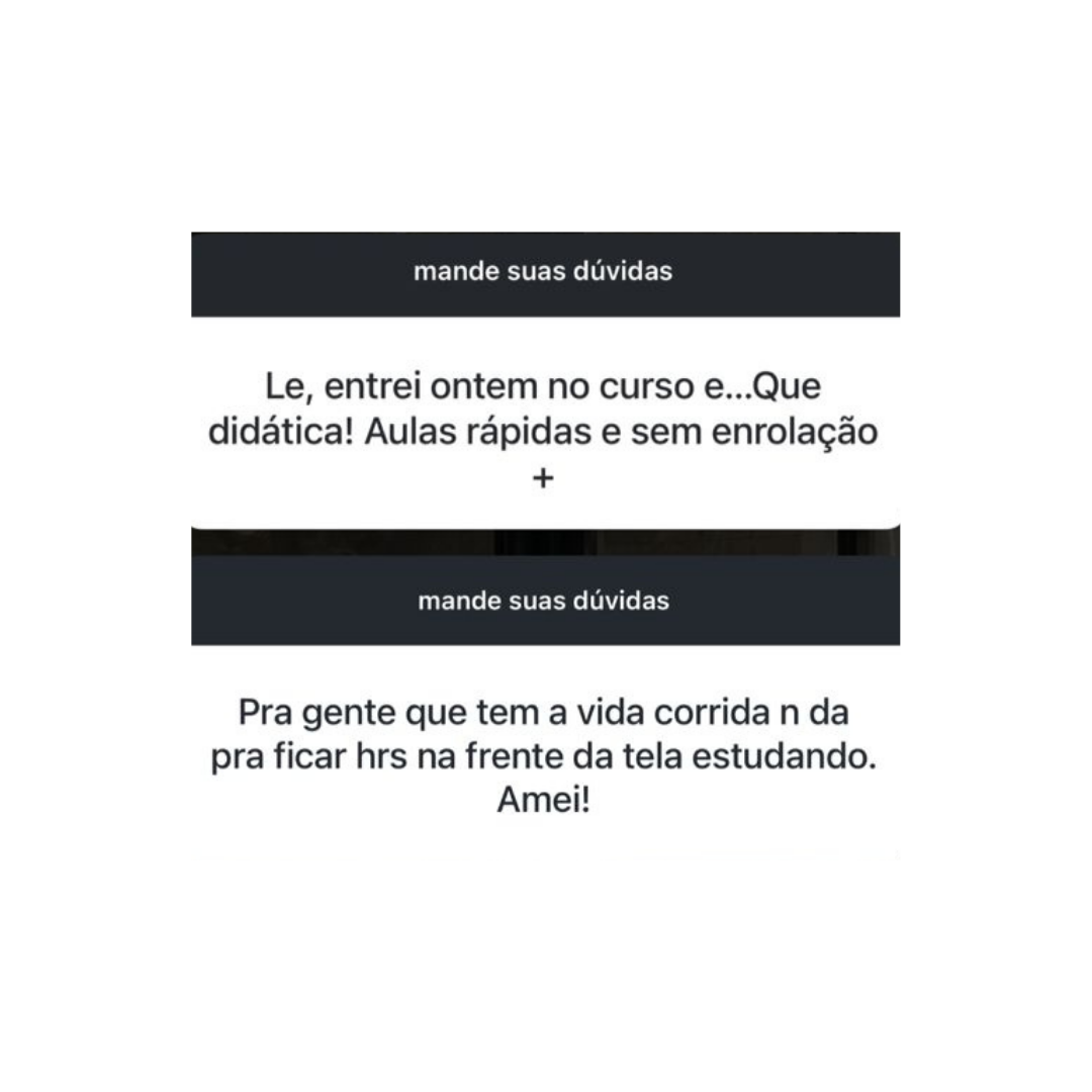 Depoimento aluna